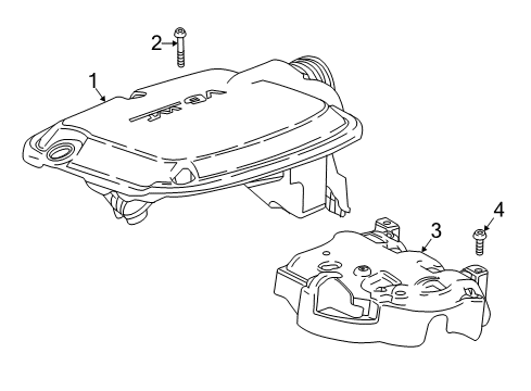 2020 GMC Canyon Engine Appearance Cover Diagram 3 - Thumbnail