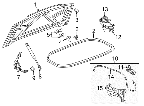 2018 Chevy Corvette Lift Gate Diagram