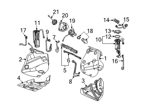 2007 Chevy Corvette Fuel System Components Diagram