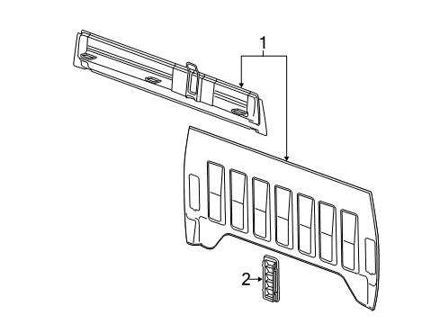 2011 Chevy Silverado 3500 HD Back Panel Diagram 4 - Thumbnail