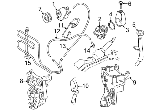 1996 Chevy S10 P/S Pump & Hoses, Steering Gear & Linkage Diagram 6 - Thumbnail