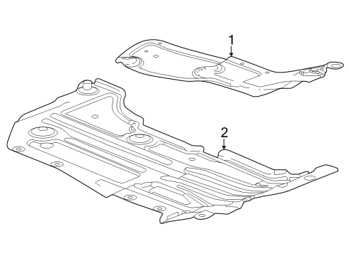 2018 Chevy Volt Under Cover & Splash Shields Diagram 2 - Thumbnail