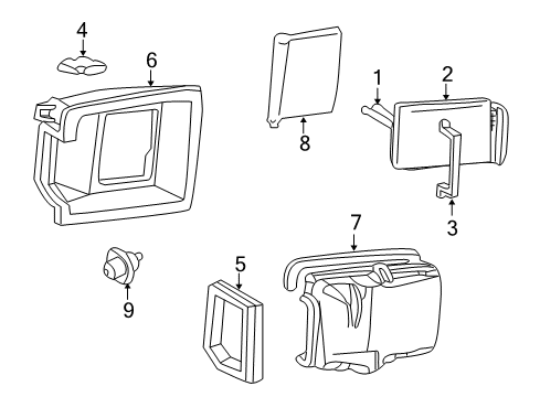 1997 GMC Jimmy Blower Motor & Fan Diagram