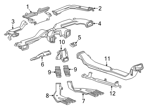 2018 Buick LaCrosse Ducts Diagram