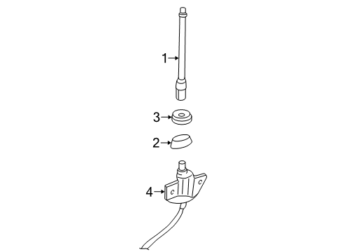 1998 Chevy K3500 Antenna & Radio Diagram