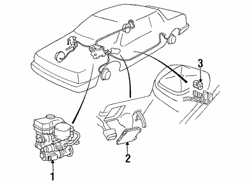 1989 Cadillac DeVille Anti-Lock Brakes Diagram