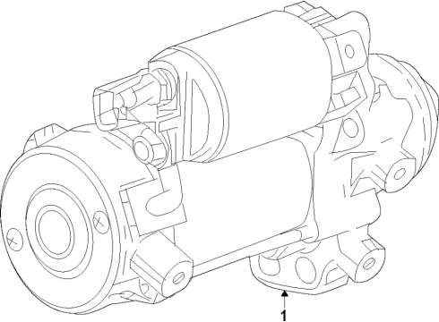 2017 Cadillac XT5 Starter Diagram