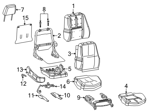 2007 Pontiac Grand Prix Module Kit,Inflator Restraint Front Pass Presence (W/ Sensor) (Remanufacture Diagram for 19258124