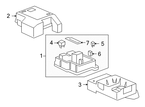 2009 Chevy Silverado 1500 Fuse & Relay Diagram 1 - Thumbnail