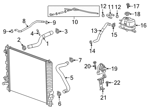 2020 Buick Enclave Pump Assembly, Auxiliary Water Diagram for 13592755