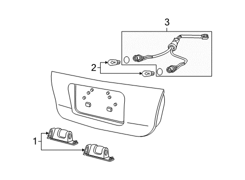 2005 Pontiac GTO License Lamps Diagram