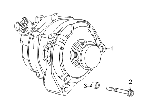 2021 GMC Sierra 3500 HD Alternator Diagram 5 - Thumbnail