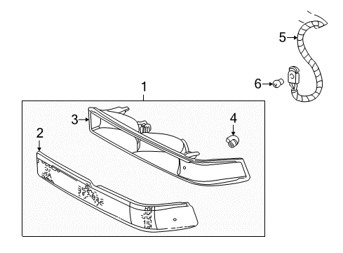 2004 Chevy S10 Park & Signal Lamps Diagram 2 - Thumbnail