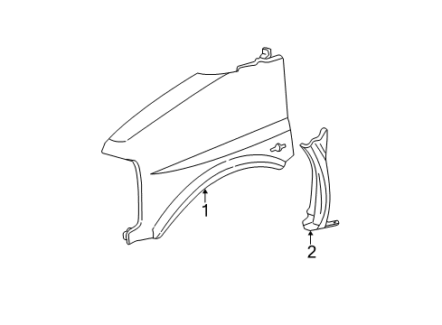 2015 Chevy Express 3500 Fender & Components Diagram