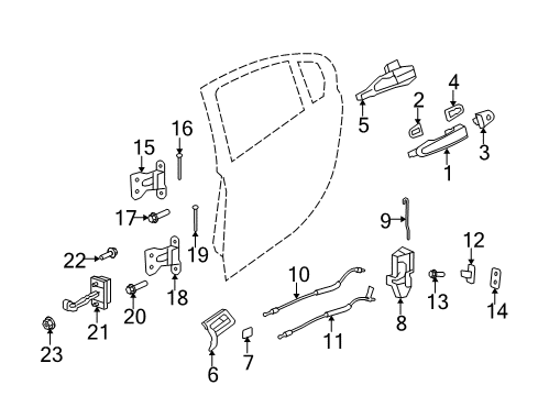 2012 Chevy Caprice Rear Door Diagram 3 - Thumbnail