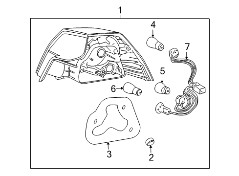 2008 Pontiac G8 Bulbs Diagram 6 - Thumbnail