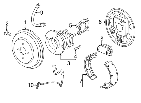 2014 Chevy Sonic Brake Components, Brakes Diagram 3 - Thumbnail