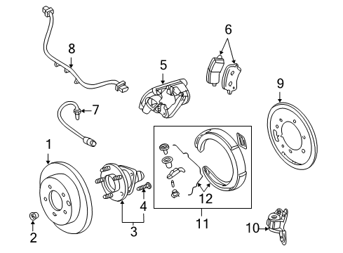 2002 Chevy Venture Rear Brakes Diagram 1 - Thumbnail