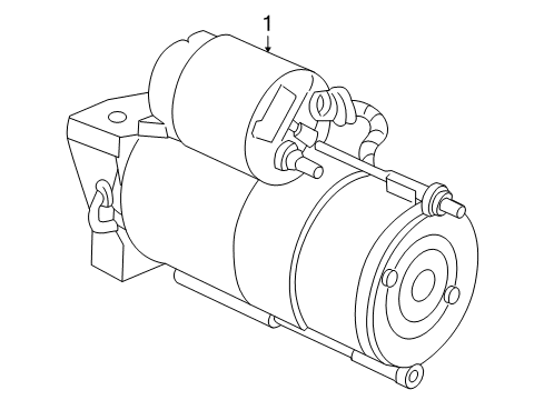 2005 Chevy Corvette Starter Asm,(Remanufacture)(Pg260L) Diagram for 89017664