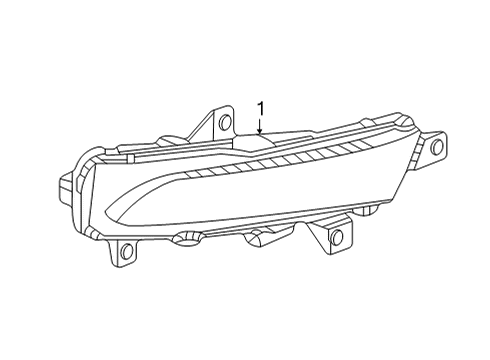 2022 Chevy Bolt EUV Lamp Assembly, Rear Fascia Sig Diagram for 42774876