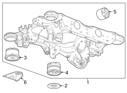 2023 Cadillac LYRIQ MODULE ASM-FRT ELEC DRV TRANSAXLE Diagram for 24052348