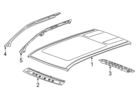 2020 Chevy Blazer Roof & Components Diagram 1 - Thumbnail