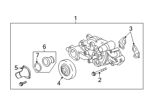 2013 Chevy Camaro Cooling System, Radiator, Water Pump, Cooling Fan Diagram 2 - Thumbnail