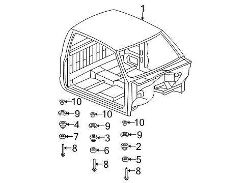 2008 Chevy Silverado 1500 Cab Assembly Diagram 2 - Thumbnail