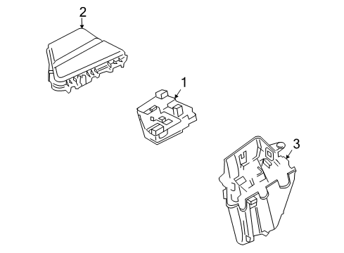 2009 Cadillac SRX Block Assembly, Engine Wiring Harness Junction Diagram for 20755776