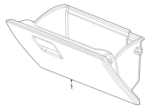 2023 Chevy Colorado Glove Box Diagram