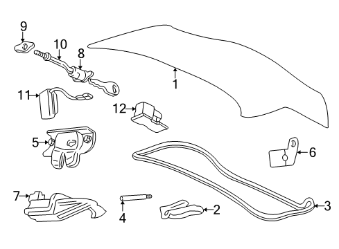 2007 Chevy Monte Carlo Trunk Lid Diagram