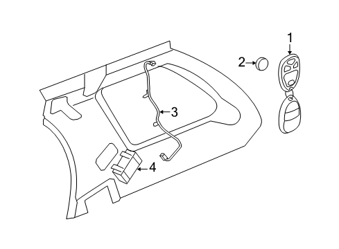 2009 Chevy Equinox Keyless Entry Components Diagram