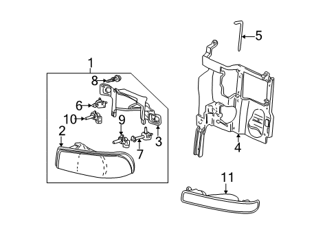 2005 GMC Yukon Headlamps, Electrical Diagram 2 - Thumbnail