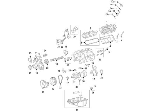 2023 GMC Yukon XL Cover Assembly, Vlv Rkr Arm Diagram for 12708191