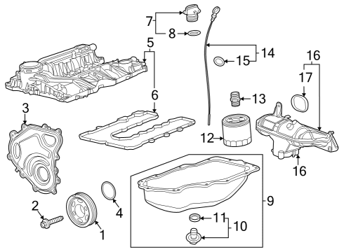 2024 Chevy Trax Engine Parts Diagram