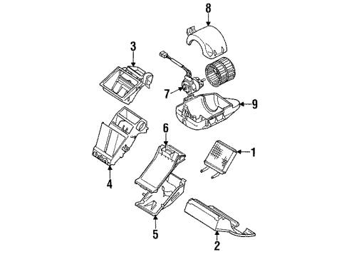 1991 Pontiac LeMans Core,Heater(N00, C60) Diagram for 3092114