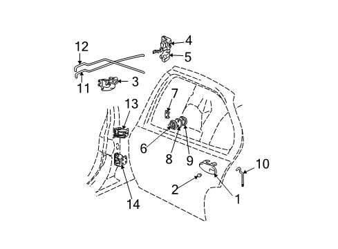 2003 Buick Century Front Door Diagram 2 - Thumbnail