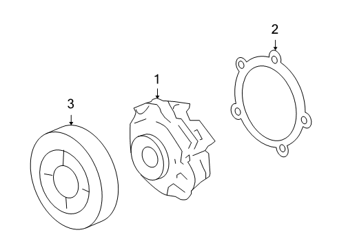 2007 Pontiac Torrent Cooling System, Radiator, Water Pump, Cooling Fan Diagram 1 - Thumbnail