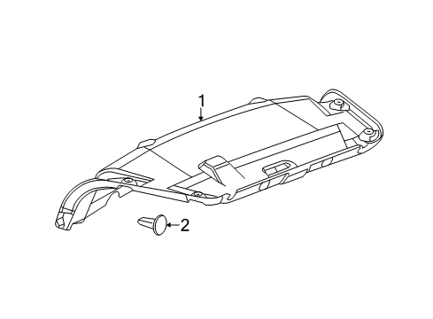 2013 Chevy Sonic Interior Trim - Trunk Lid Diagram