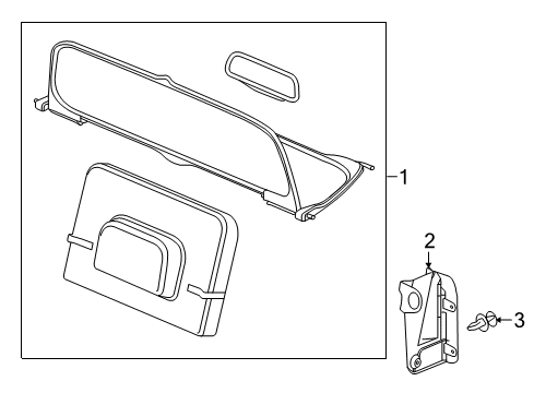 2016 Buick Cascada Air Deflector - Top Diagram