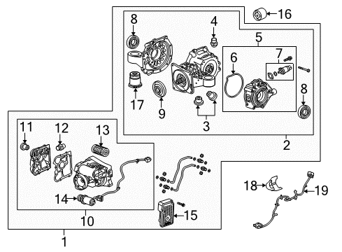 2015 Buick LaCrosse Axle & Differential - Rear Diagram