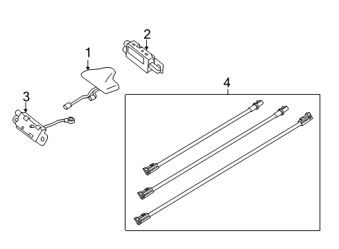 2018 Cadillac XTS Base Assembly, Rdo Ant *Black Diagram for 20901606