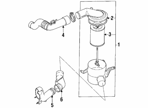 1988 Chevy Spectrum Filters Diagram 1 - Thumbnail