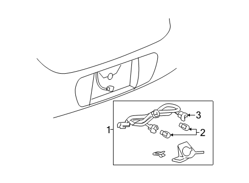 2008 Buick LaCrosse License Lamps Diagram