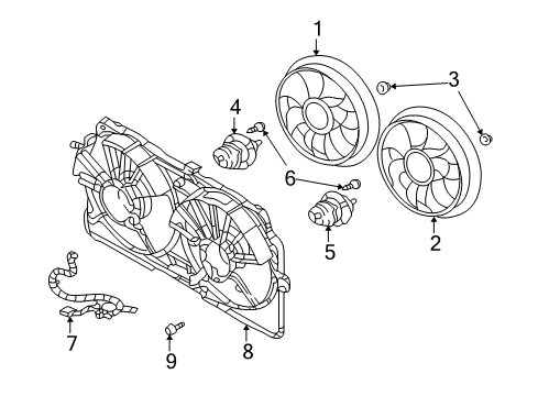 2004 Buick Century Cooling System, Radiator, Water Pump, Cooling Fan Diagram 2 - Thumbnail