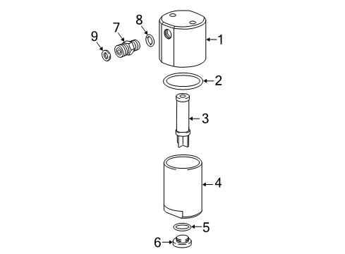 2016 Chevy Impala Fuel System Components, Fuel Delivery Diagram 1 - Thumbnail