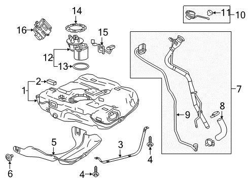 2023 Chevy Malibu PEDAL ASM-ACCEL Diagram for 85154882