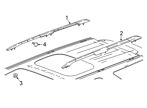 2021 Chevy Traverse Luggage Carrier Diagram