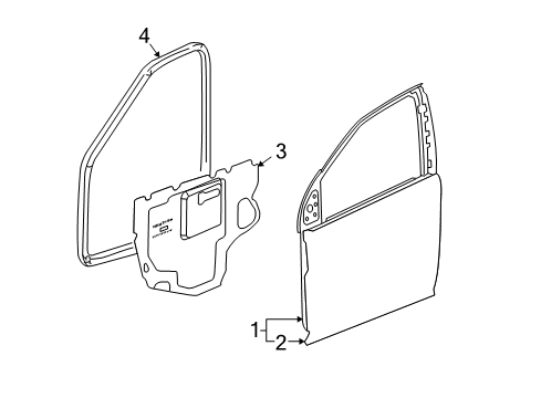 2007 Pontiac Torrent Front Door Diagram