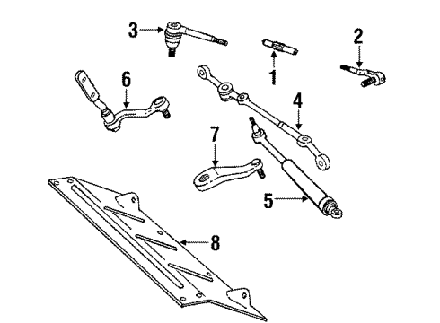 1988 GMC S15 Jimmy Pulley Assembly, P/S Pump Diagram for 10042815